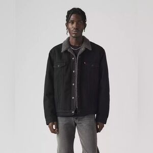 Levi’s Type III Sherpa Trucker Jacket - Black Denim